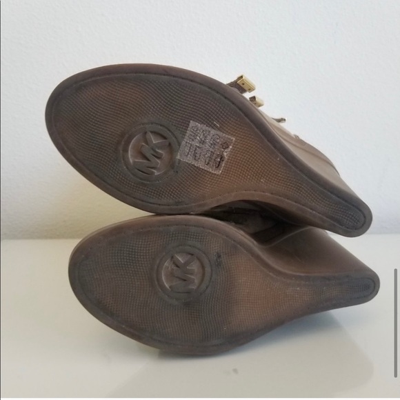 Michael Kors wedge fur booties ankle boots - Picture 9 of 10